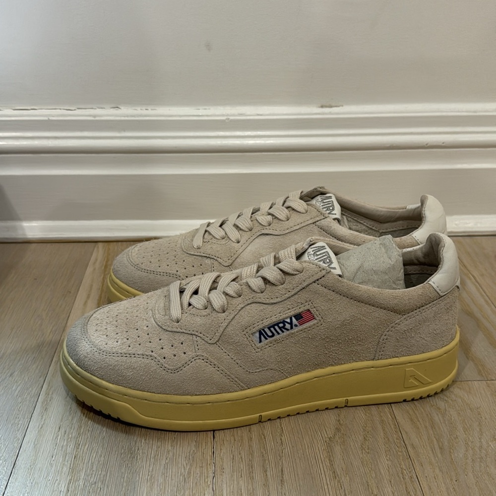 Autry Low Nan Hair/Suede Sand Shoes Size 42 - Picture 11 of 12